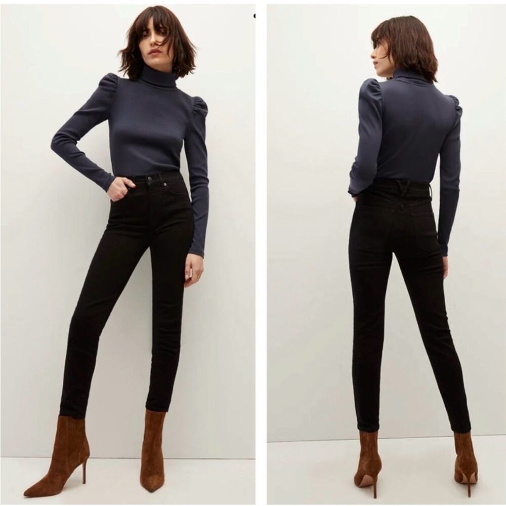 Veronica Beard Debbie Ankle Skinny High Rise Jeans - Onyx - 23 - NWT